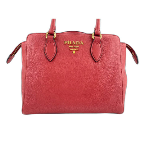 PRADA 2WAY Handbag Red WS31652