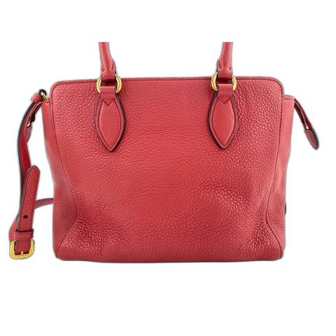 PRADA 2WAY Handbag Red WS31652