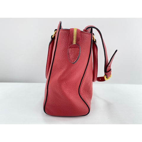 PRADA 2WAY Handbag Red WS31652