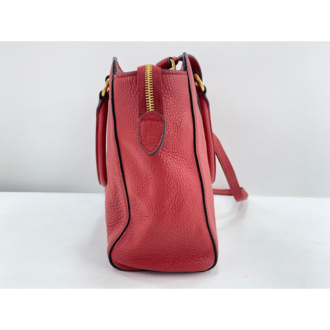 PRADA 2WAY Handbag Red WS31652