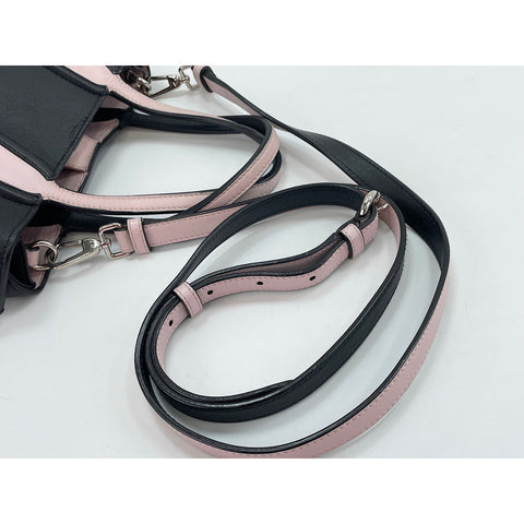 Christian Dior 2WAY Addict Tote Bag Handbag black WS31661