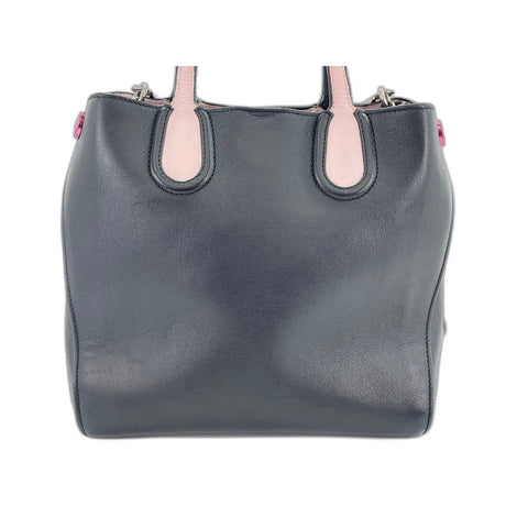Christian Dior 2WAY Addict Tote Bag Handbag black WS31661