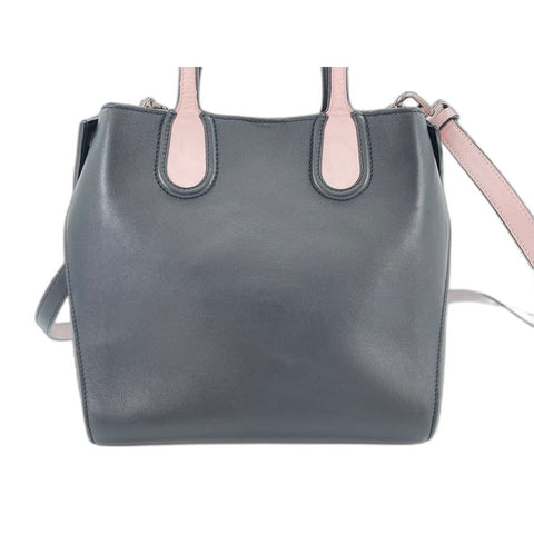 Christian Dior 2WAY Addict Tote Bag Handbag black WS31661
