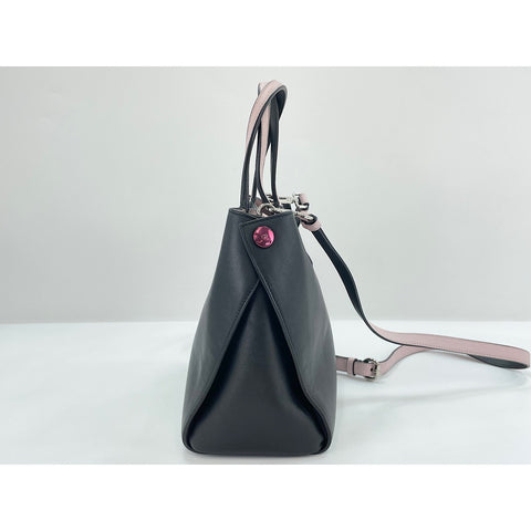 Christian Dior 2WAY Addict Tote Bag Handbag black WS31661