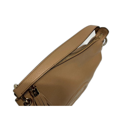 GUCCI 2WAY Soho Handbag leather Brown WS31663