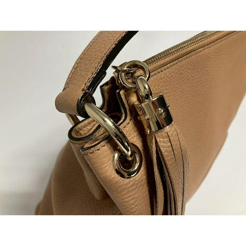 GUCCI 2WAY Soho Handbag leather Brown WS31663