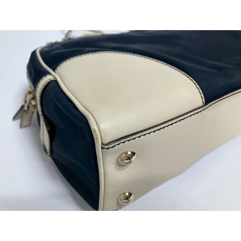 GUCCI Handbag Nylon Navy WS31666