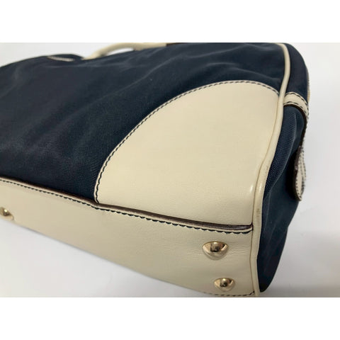 GUCCI Handbag Nylon Navy WS31666