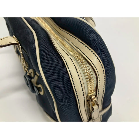 GUCCI Handbag Nylon Navy WS31666