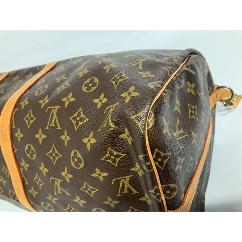 LOUIS VUITTON 2WAY Keepall Handbag Brown WS31668
