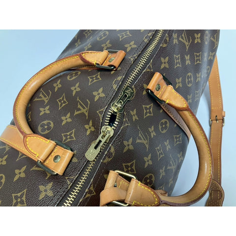 LOUIS VUITTON 2WAY Keepall Handbag Brown WS31668