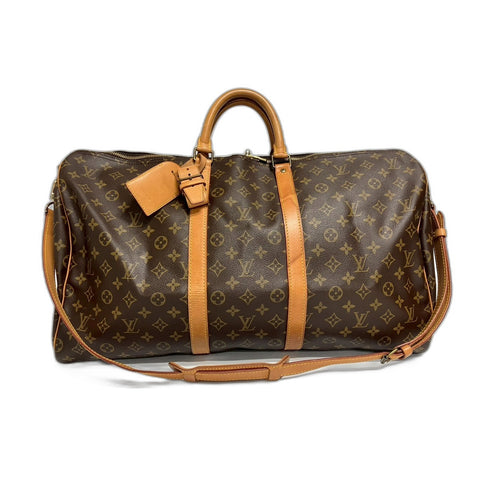 LOUIS VUITTON 2WAY Keepall Handbag Brown WS31668
