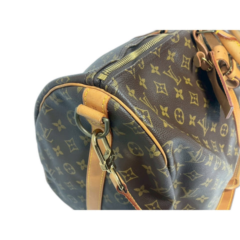 LOUIS VUITTON 2WAY Keepall Handbag Brown WS31668