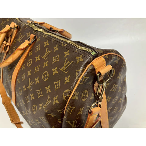 LOUIS VUITTON 2WAY Keepall Handbag Brown WS31668