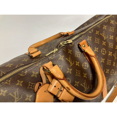 LOUIS VUITTON 2WAY Keepall Handbag Brown WS31668