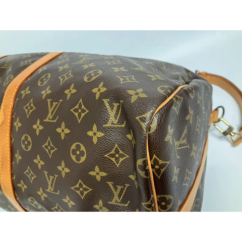 LOUIS VUITTON 2WAY Keepall Handbag Brown WS31668