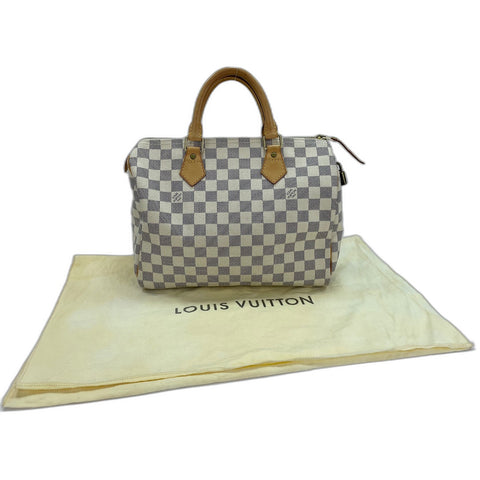 LOUIS VUITTON Speedy 30 Handbag white WS31670