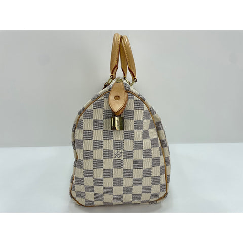 LOUIS VUITTON Speedy 30 Handbag white WS31670