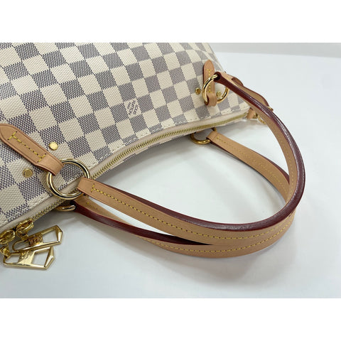 LOUIS VUITTON Damier Azur 2WAY Limington Handbag white WS31672
