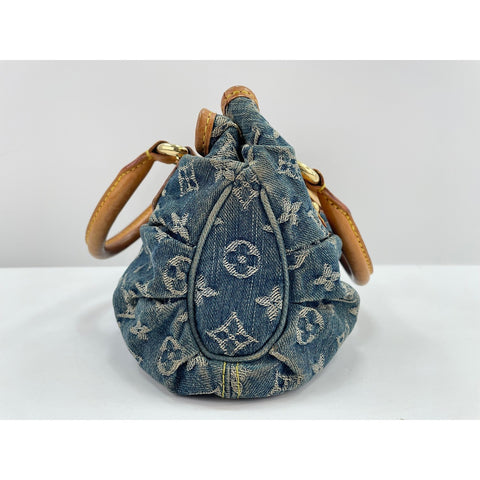 路易威登 Monogram Denim Pretty 手提包 蓝色 WS31676