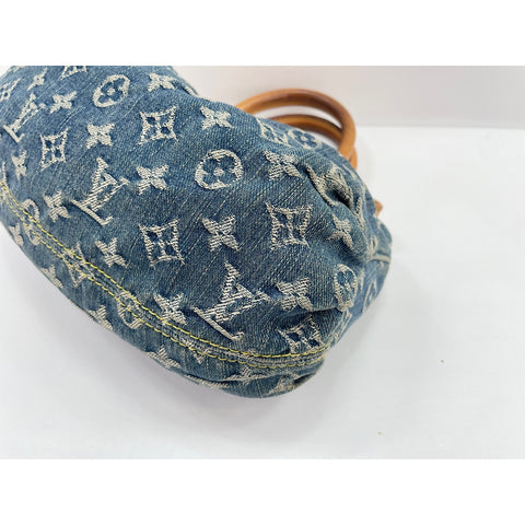 路易威登 Monogram Denim Pretty 手提包 蓝色 WS31676