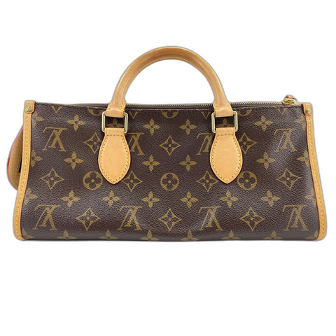 LOUIS VUITTON Monogram Popancourt Handbag Brown WS31677