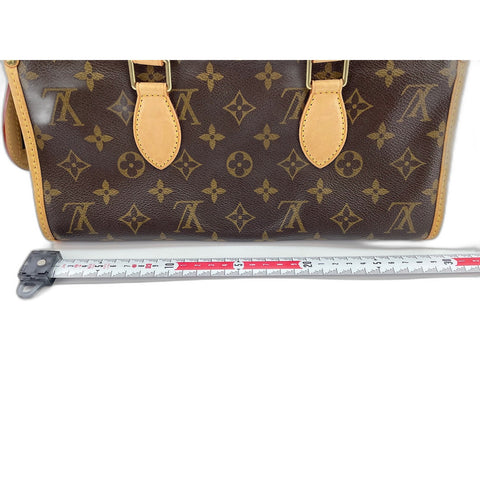 LOUIS VUITTON Monogram Popancourt Handbag Brown WS31677