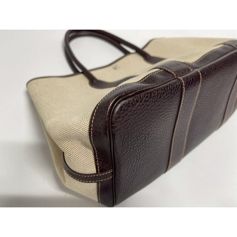 HERMES Garden party Handbag Tower ash Brown WS31679