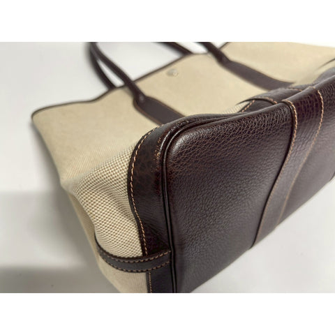 HERMES Garden party Handbag Tower ash Brown WS31679