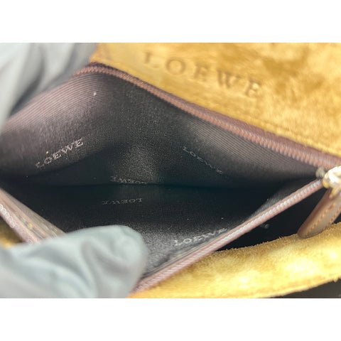 LOEWE suede Handbag beige WS31681