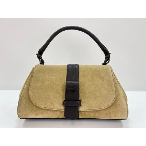 LOEWE suede Handbag beige WS31681
