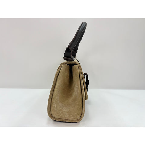 LOEWE suede Handbag beige WS31681