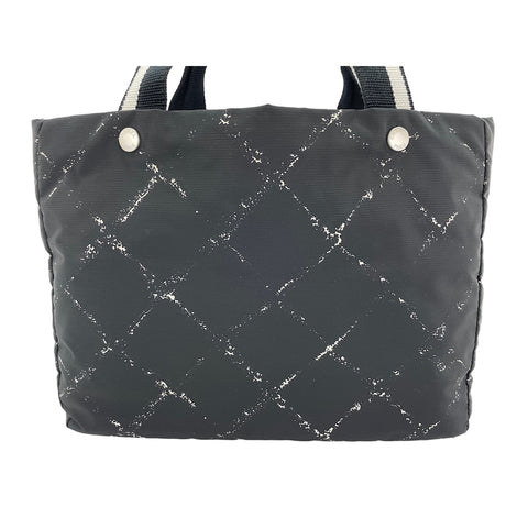 CHANEL Nylon Travel Line Tote Bag black WS31682