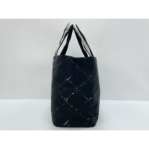 CHANEL Nylon Travel Line Tote Bag black WS31682