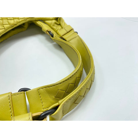 BOTTEGAVENETA Leather Campana Medium Handbag yellow WS31683