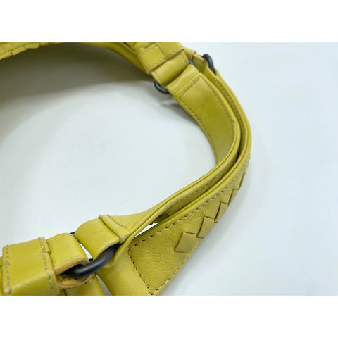 BOTTEGAVENETA Leather Campana Medium Handbag yellow WS31683