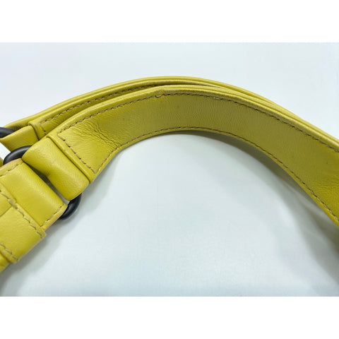 BOTTEGAVENETA Leather Campana Medium Handbag yellow WS31683