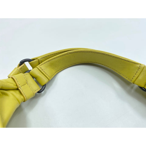 BOTTEGAVENETA Leather Campana Medium Handbag yellow WS31683