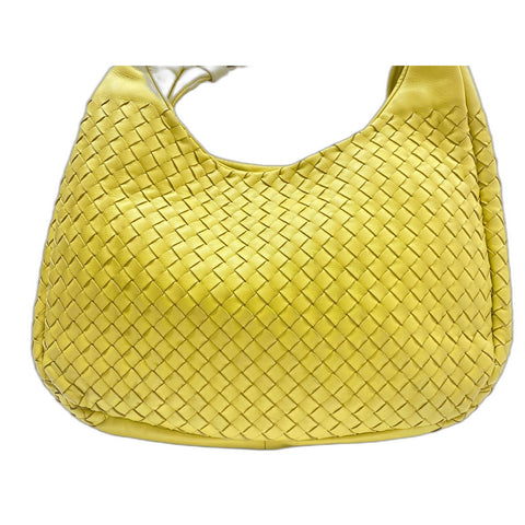 BOTTEGAVENETA Leather Campana Medium Handbag yellow WS31683