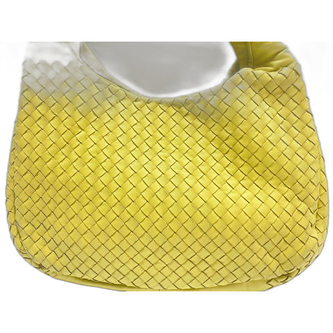 BOTTEGAVENETA Leather Campana Medium Handbag yellow WS31683