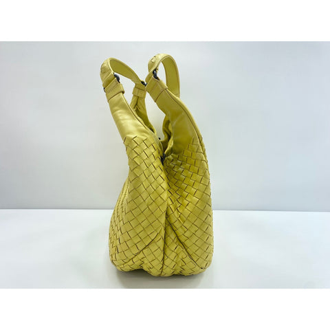 BOTTEGAVENETA Leather Campana Medium Handbag yellow WS31683