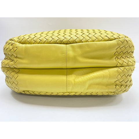 BOTTEGAVENETA Leather Campana Medium Handbag yellow WS31683