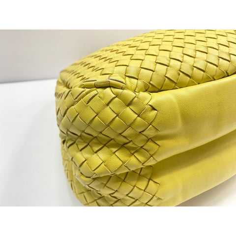 BOTTEGAVENETA Leather Campana Medium Handbag yellow WS31683
