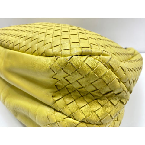 BOTTEGAVENETA Leather Campana Medium Handbag yellow WS31683