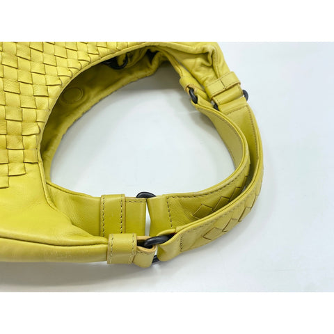 BOTTEGAVENETA Leather Campana Medium Handbag yellow WS31683
