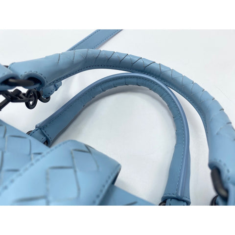 BOTTEGAVENETA Leather 2-way Roman Handbag blue WS31684