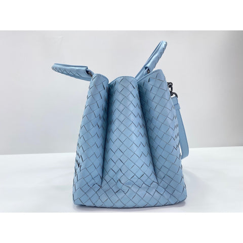 BOTTEGAVENETA Leather 2-way Roman Handbag blue WS31684