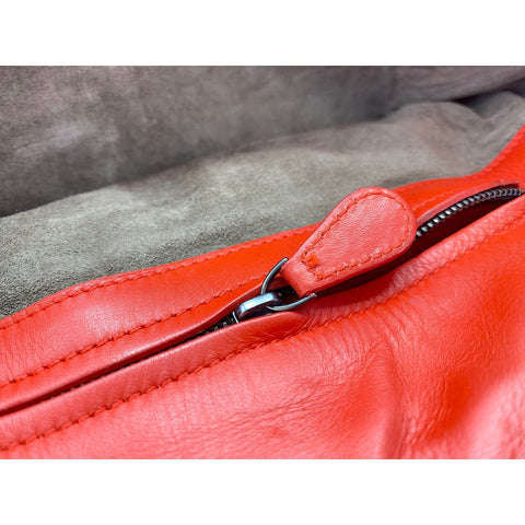 BOTTEGAVENETA Leather Roman Medium Handbag Red WS31686