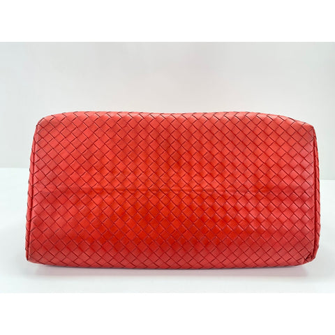 BOTTEGAVENETA Leather Roman Medium Handbag Red WS31686