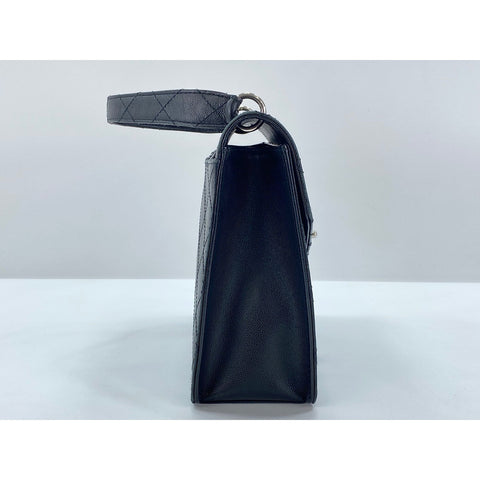 CHANEL Caviar skin Matelasse Handbag black WS31687